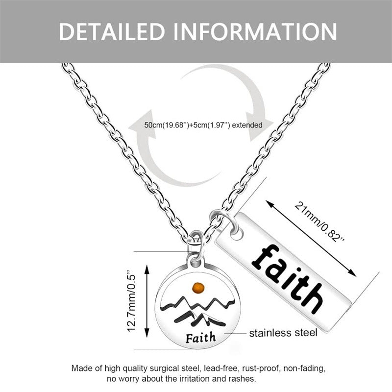 Simple Faith Round Mustard Seed Stainless Steel Necklace