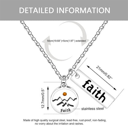Simple Faith Round Mustard Seed Stainless Steel Necklace