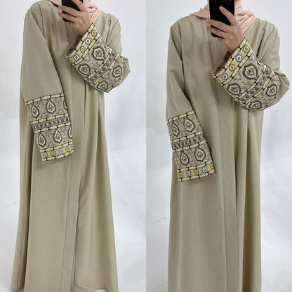 Women's Embroidered Elegant Cardigan Robe