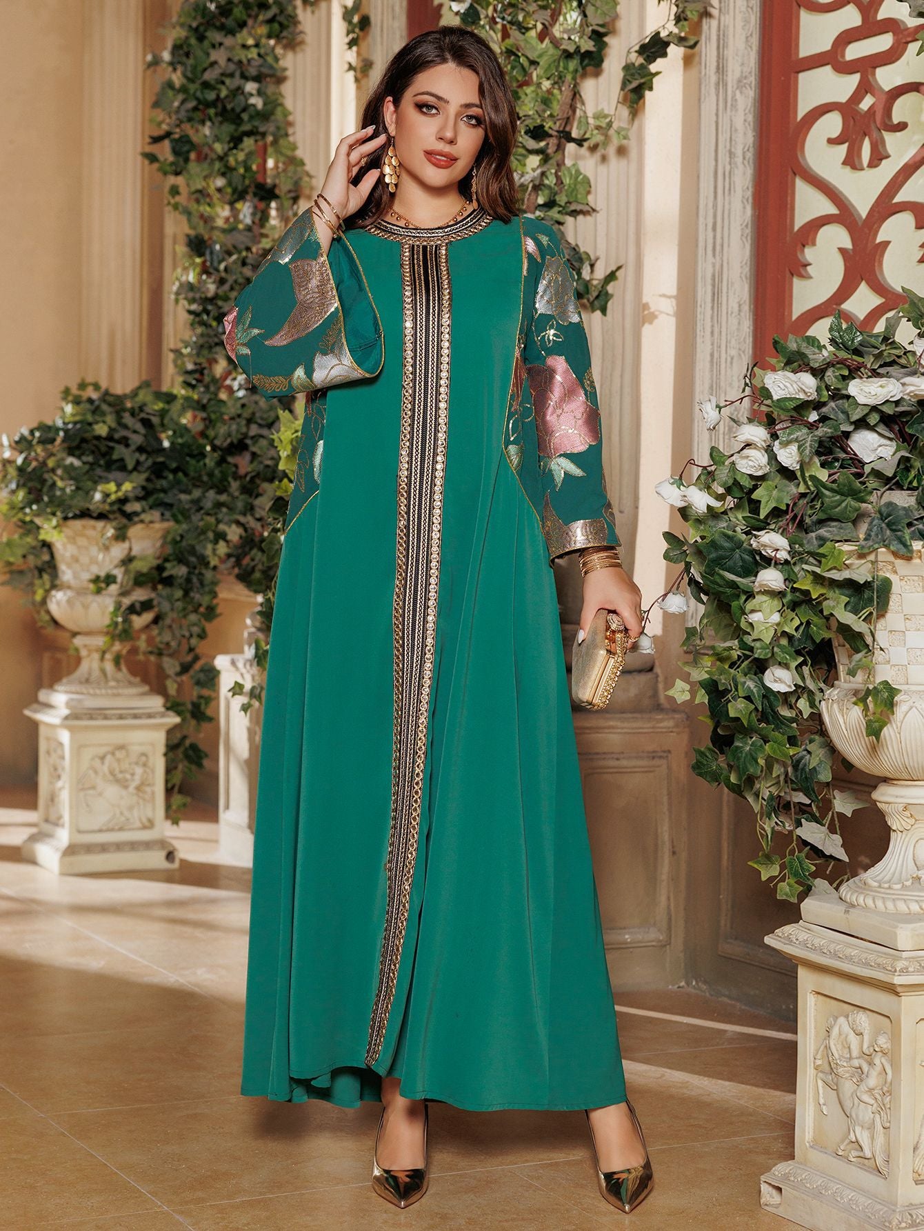 Elegant Long Sleeve Formal Dress