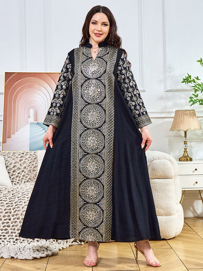 Women's V-neck Ethnic Dress