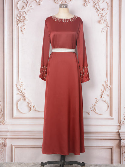 Women's Diamond-encrusted Large Swing Dress