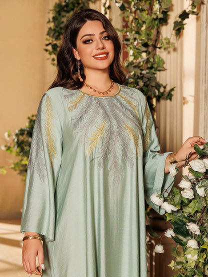 Women's Embroidered Hot Diamond Dress