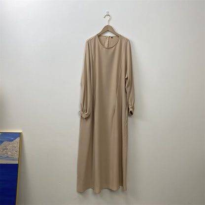 Women's Nursing Long Sleeve Slim Fit Dress