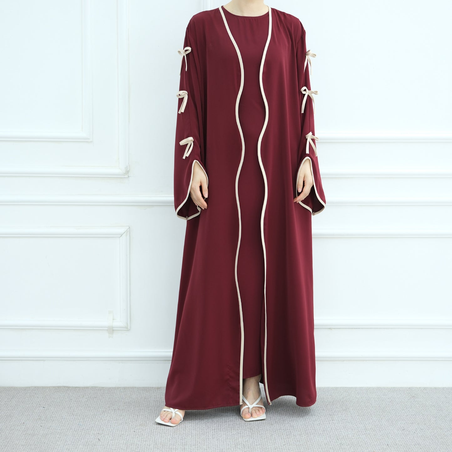 Butterfly Knot Robe with Inner Dress