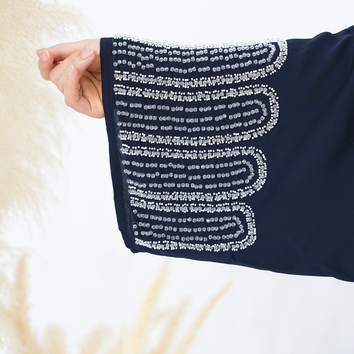 Elegant Beaded Cardigan Robe