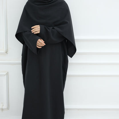 Beige Modest Islamic Everyday Layered Two-Piece Set