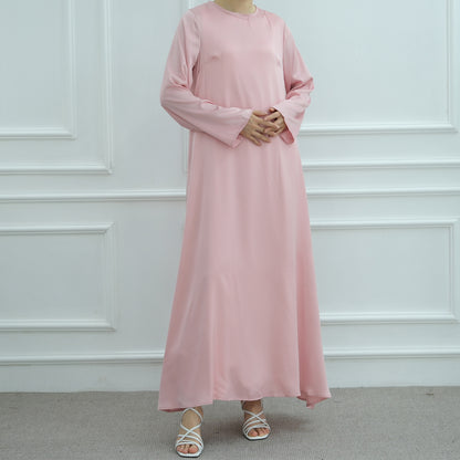 Dubai Women's Elegant Solid Color Abaya