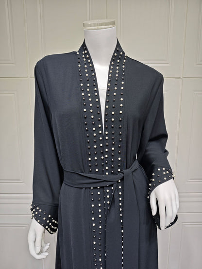Women's Bubble Lace-up Robe Cardigan