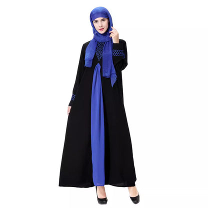 Women's Solid Color Long-sleeved Dress