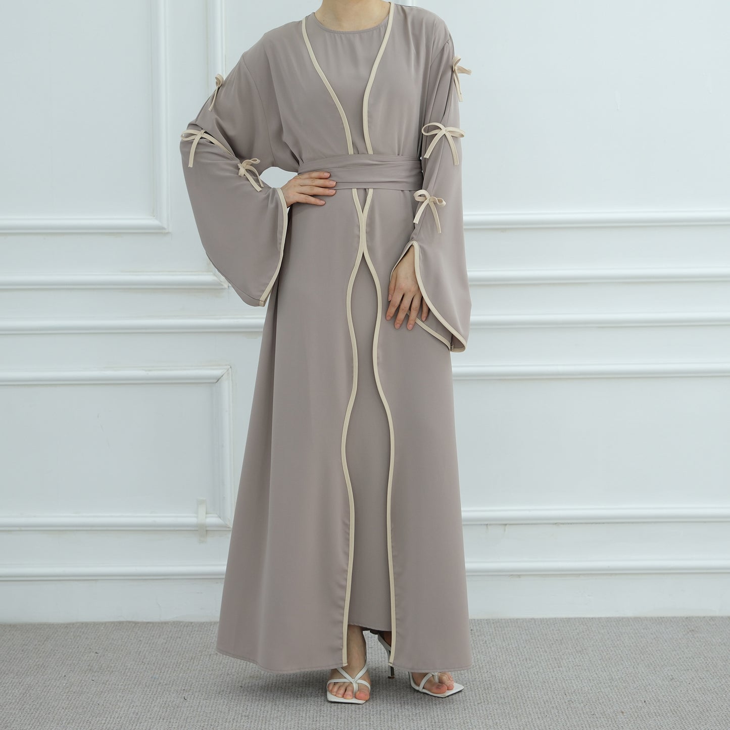 Butterfly Knot Robe with Inner Dress