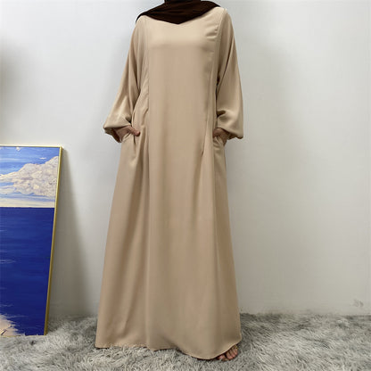 Women's Nursing Long Sleeve Slim Fit Dress