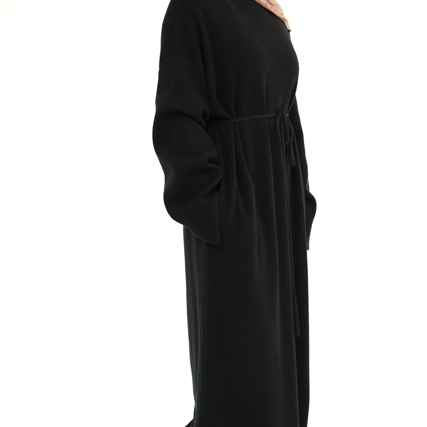 Padded Soft Knitted Loose-fitting Sweater Dress