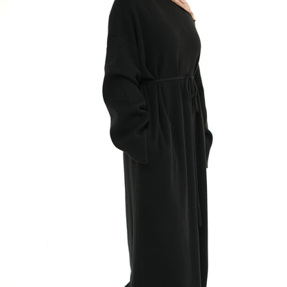 Padded Soft Knitted Loose-fitting Sweater Dress
