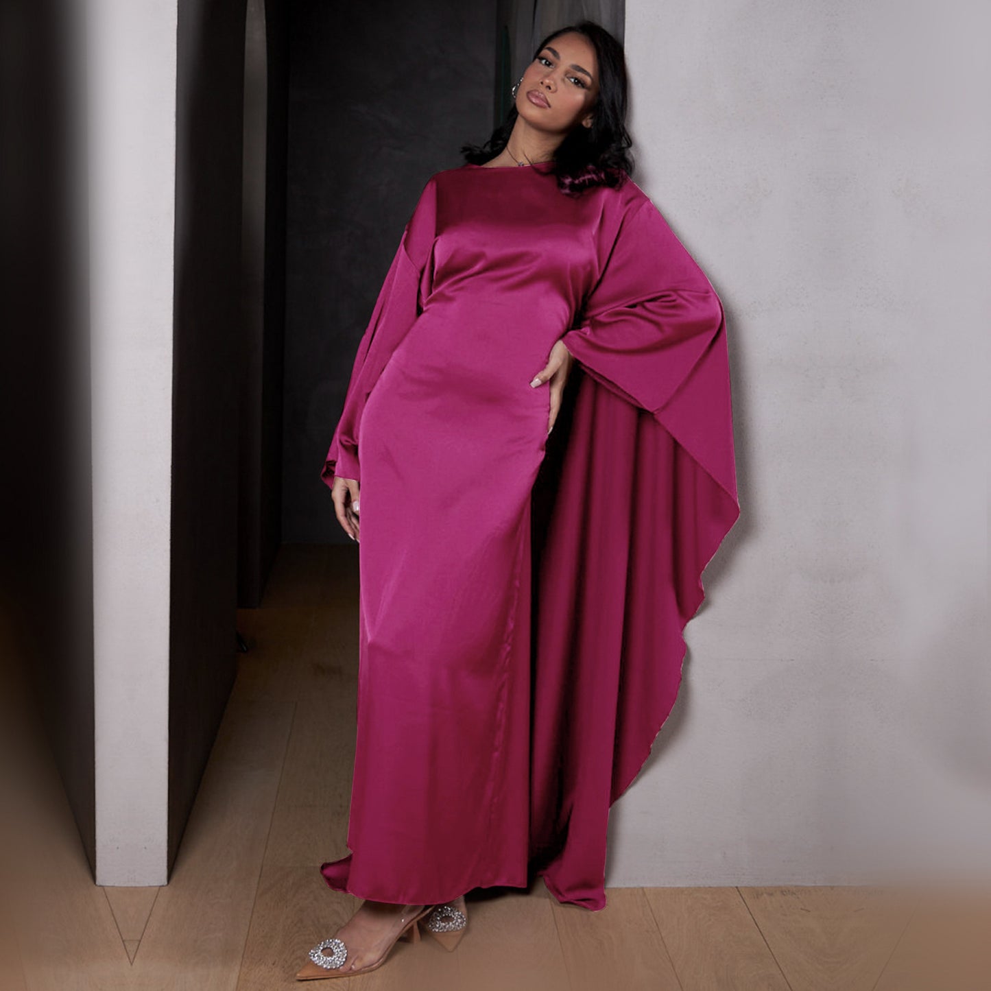 Women's Party High-density Stretch Satin Dress