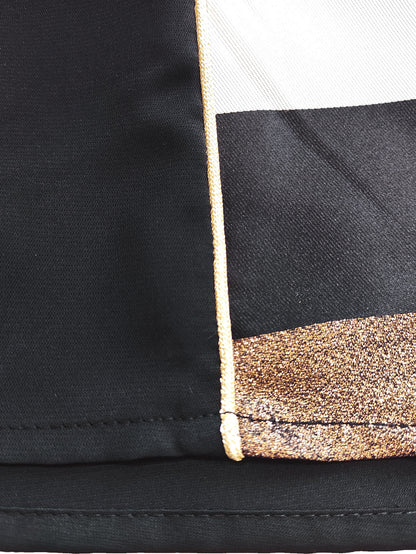 Beaded Embroidered Maxi Abaya Dress in Black