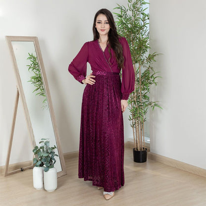 Women's Chiffon Hot Diamond Party Dress