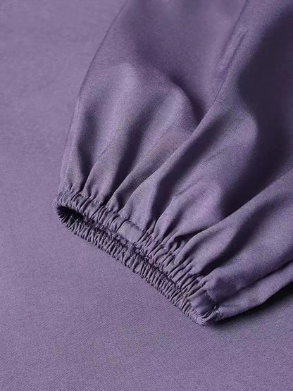 Women's Casual Solid Color Abaya Dress