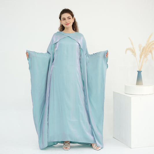 Dubai Women's Solid Color Beaded Elegant Abaya