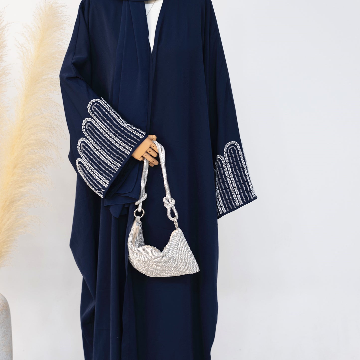Elegant Beaded Cardigan Robe