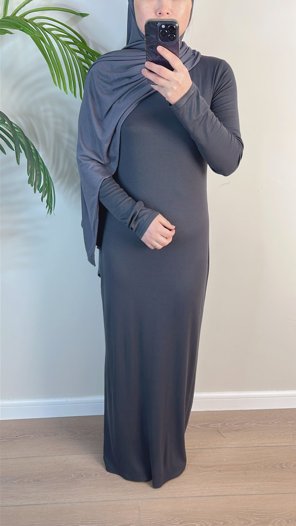 Women's Solid Modal Cotton Dress