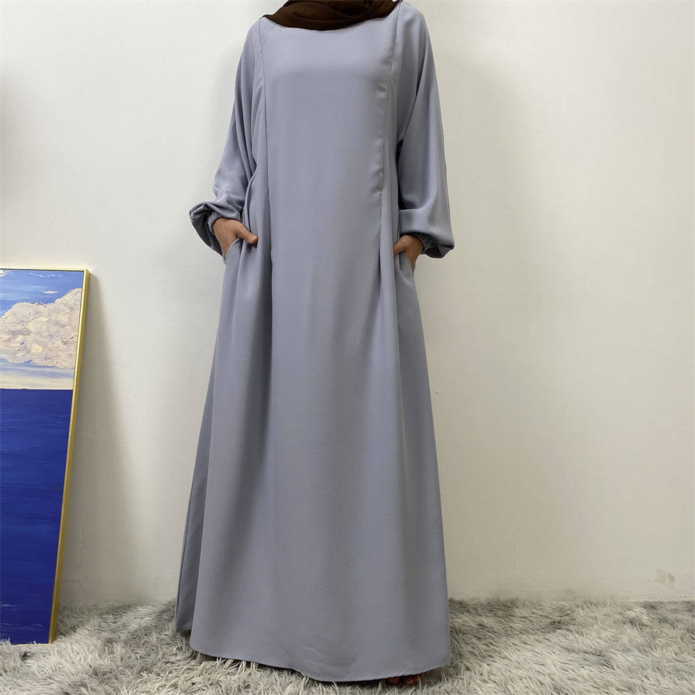 Women's Nursing Long Sleeve Slim Fit Dress