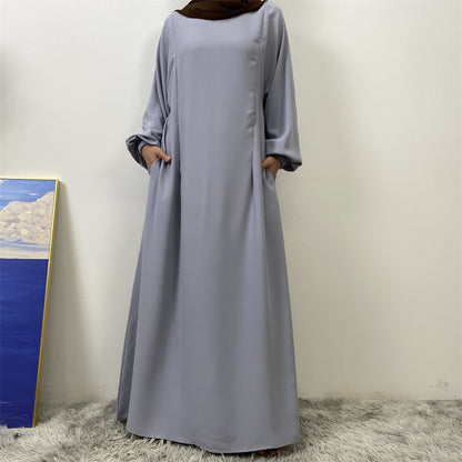 Women's Nursing Long Sleeve Slim Fit Dress