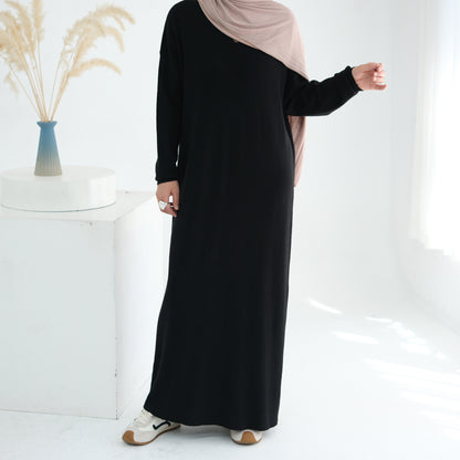 Cozy Knit Maxi Dress Long Sleeve Winter Wear