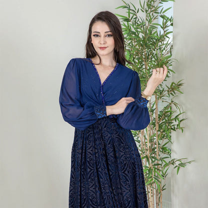 Women's Chiffon Hot Diamond Party Dress