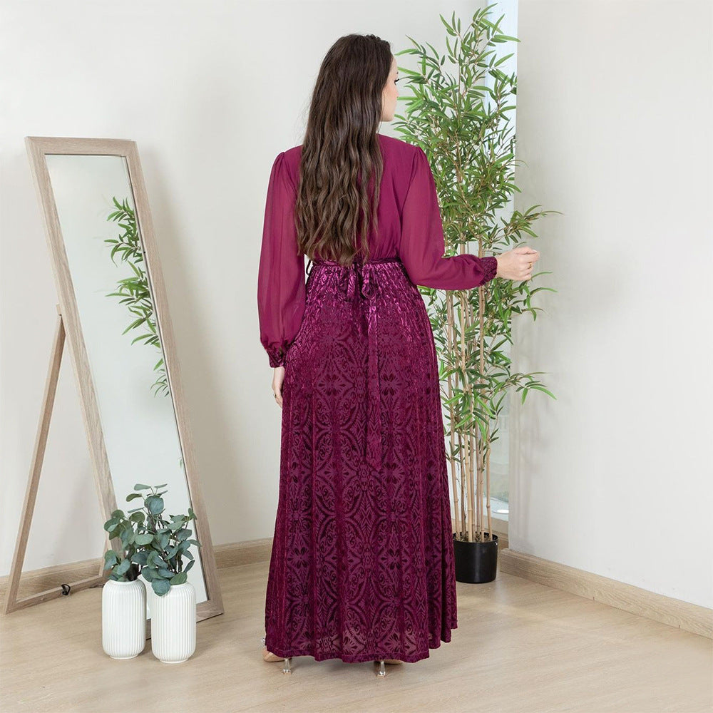 Women's Chiffon Hot Diamond Party Dress