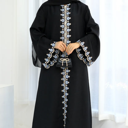 Women's Floral Embroidered Cardigan Robe