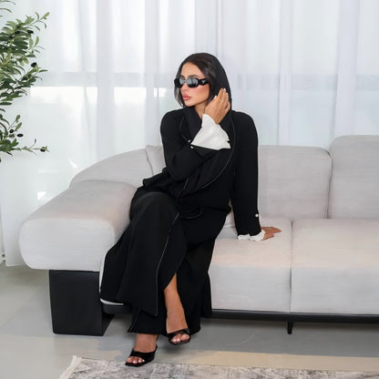 Women's Casual Sleeve Split Pleated Jacket Robe