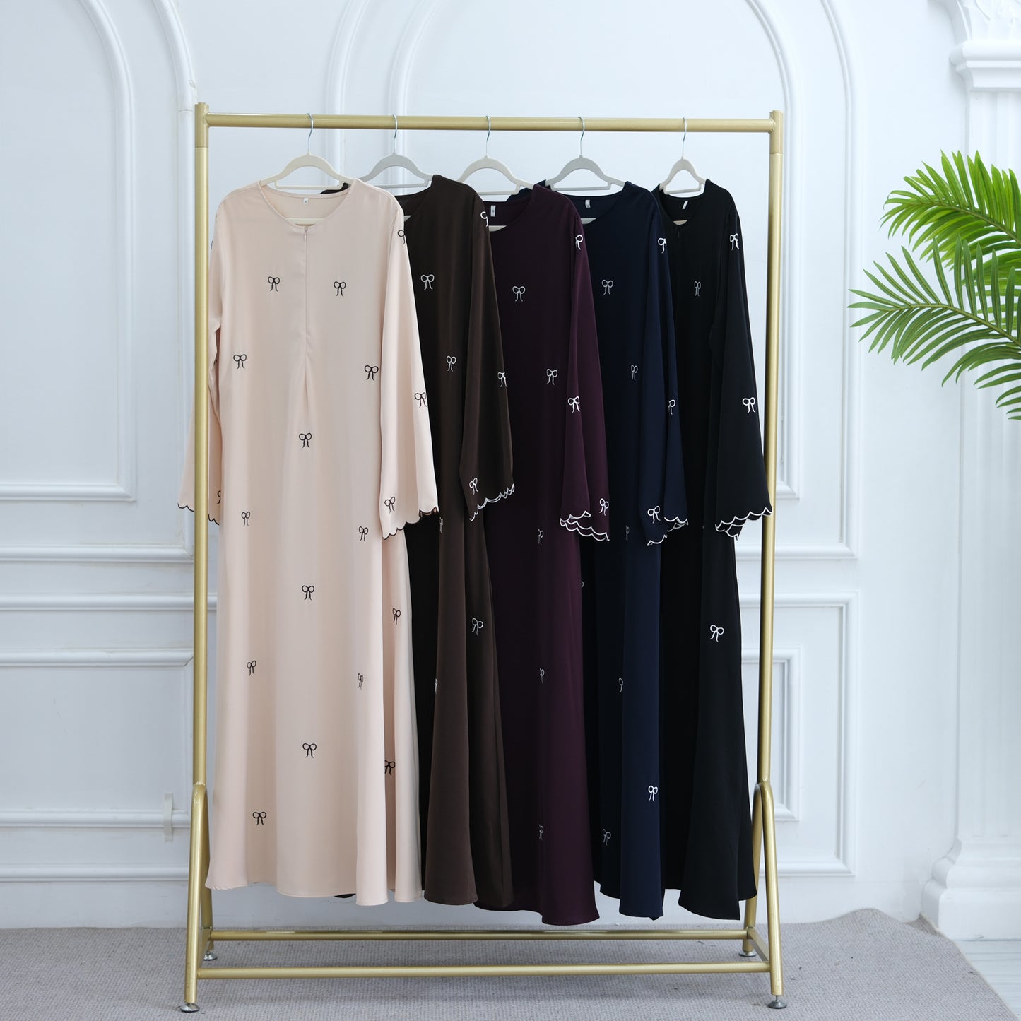 Women's Bow Embroidered Dress