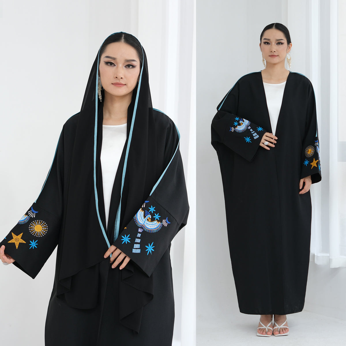 Embroidered Elegant Refined Contemporary Everyday Abaya