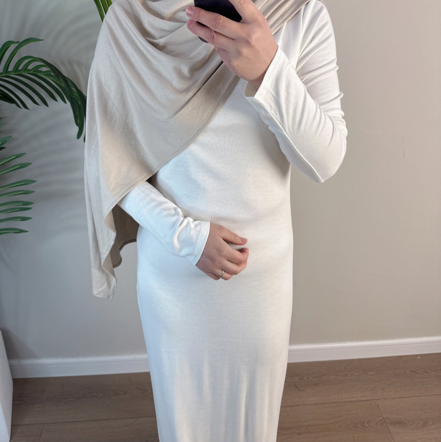Women's Solid Modal Cotton Dress