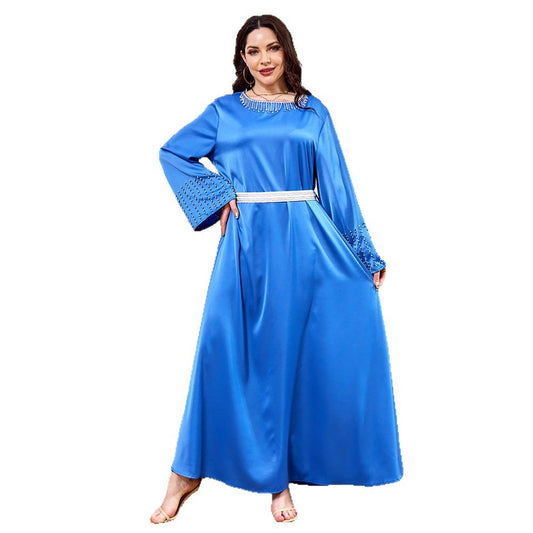 Women's Diamond-encrusted Large Swing Dress