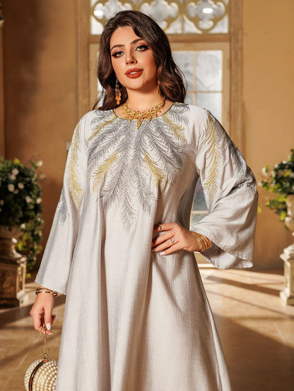 Women's Embroidered Hot Diamond Dress