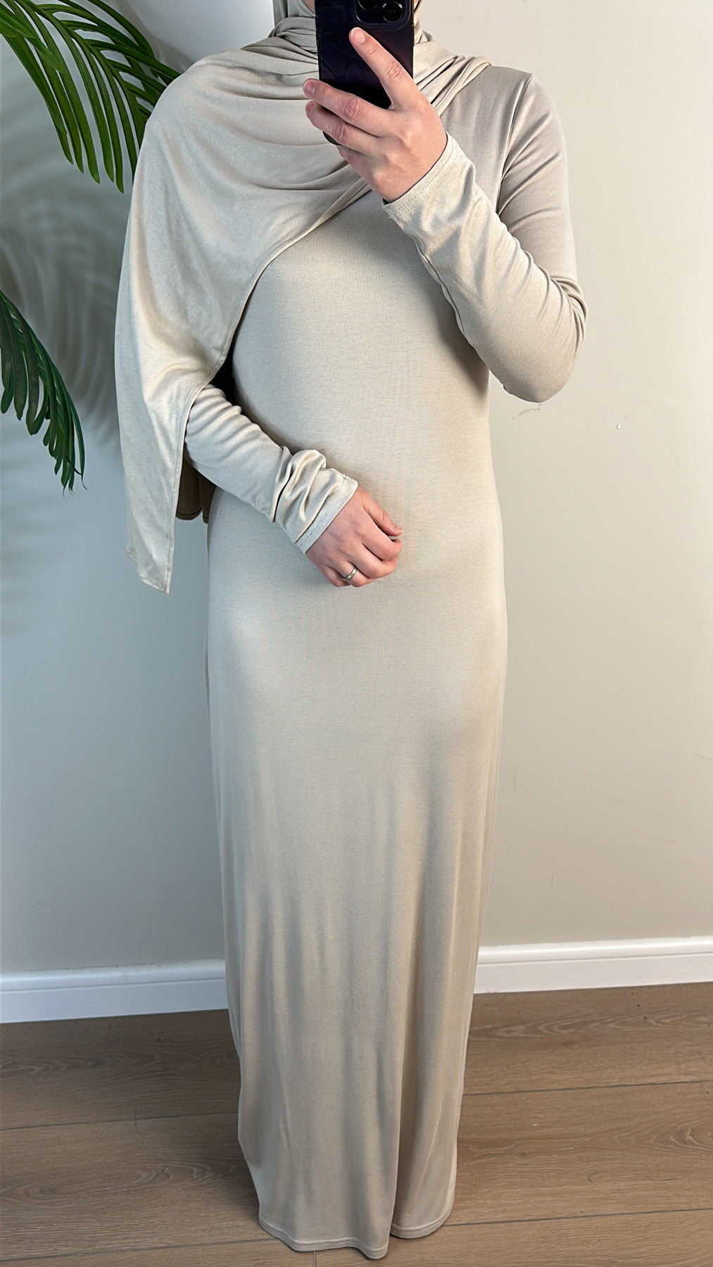 Women's Solid Modal Cotton Dress