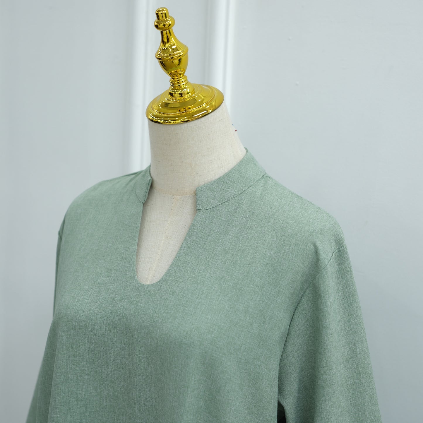 Loose-Fit Solid Color Modest Abaya Dress