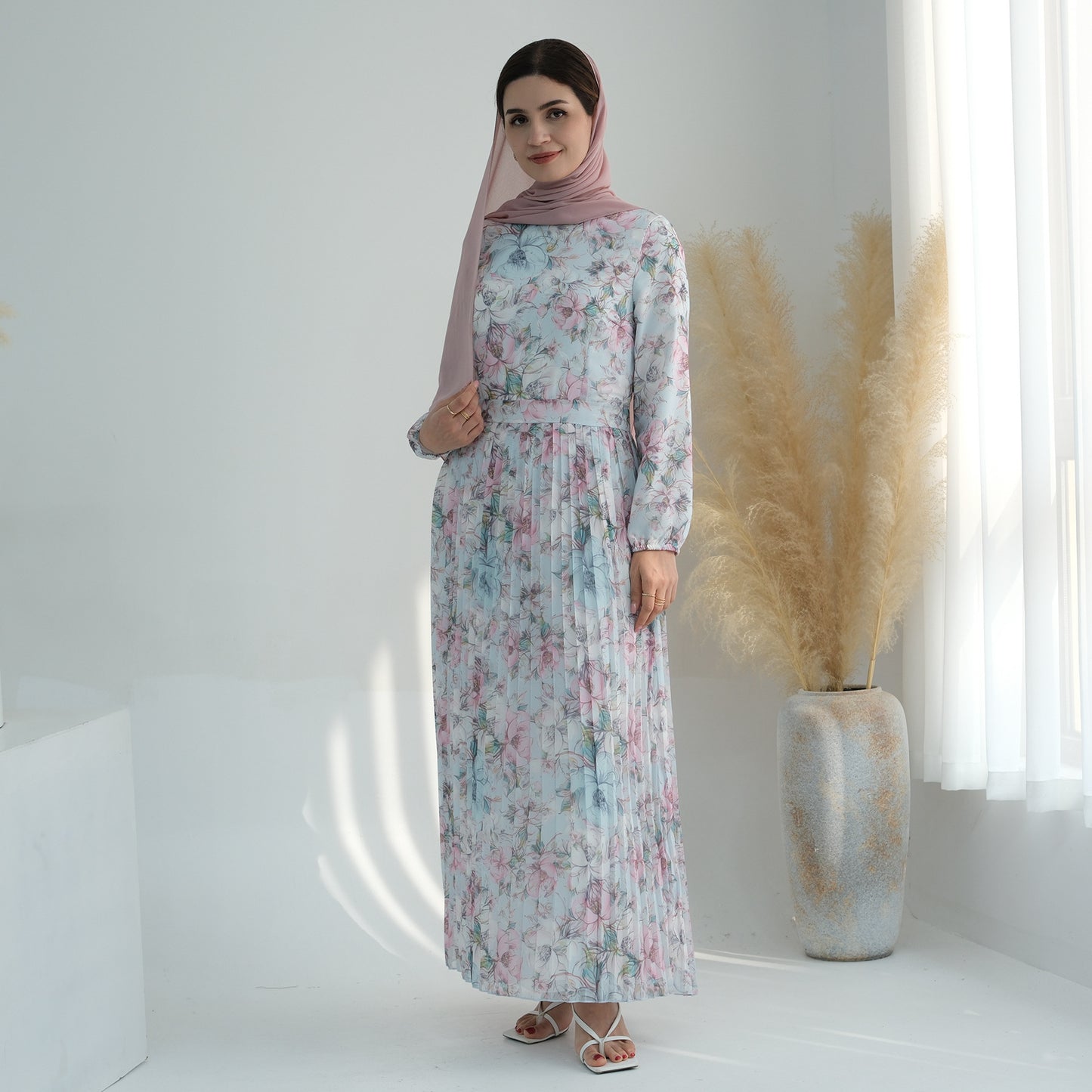 Women's Printed Muslim Summer Dress