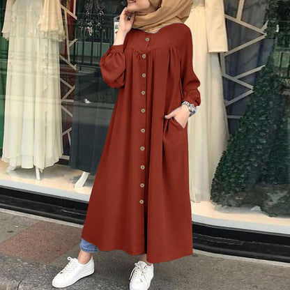 Women's Long Sleeve Shirt Dress