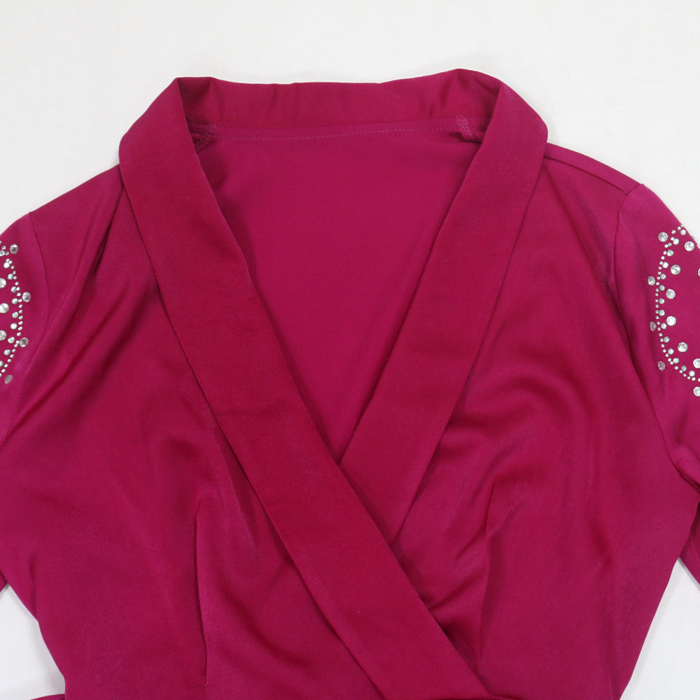 Women's Hot Jalabiya Party Dress with Belt