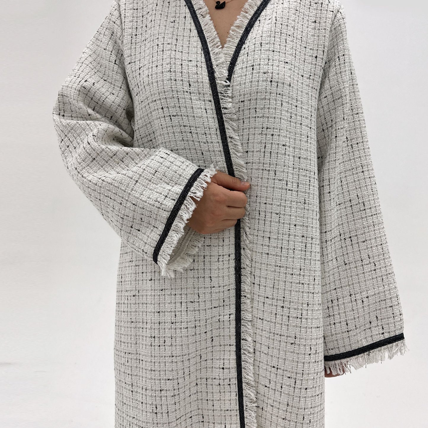 Petite Chanel-Style Cardigan Robe Dress