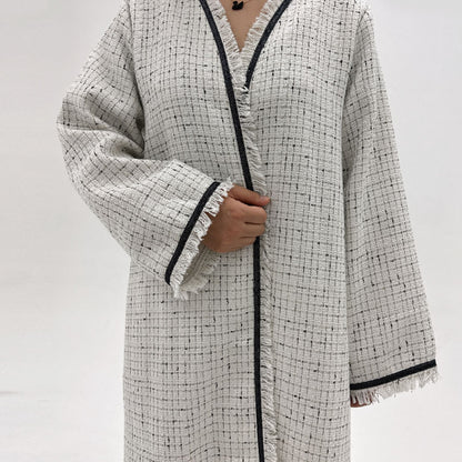 Petite Chanel-Style Cardigan Robe Dress