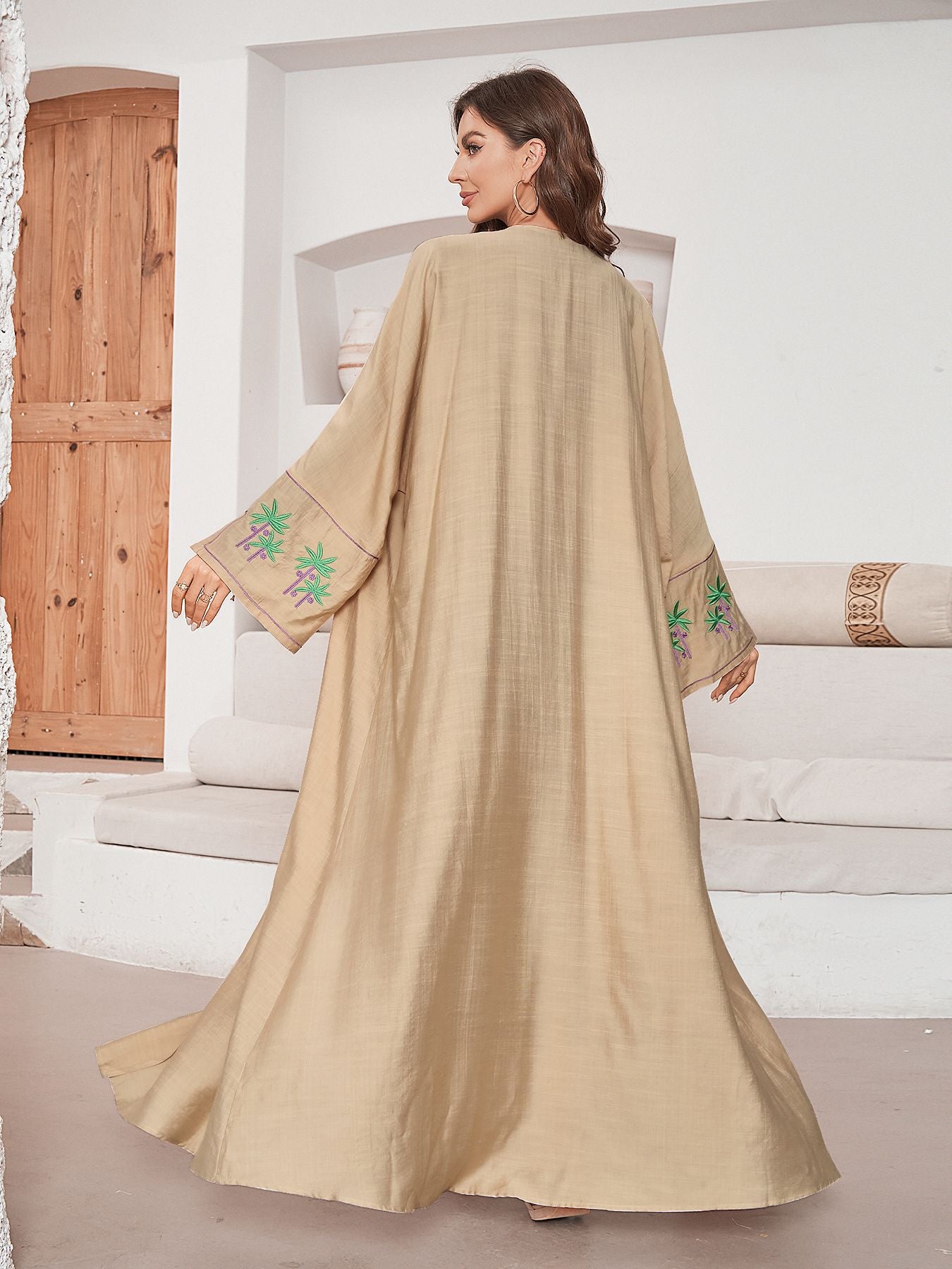 Women's Embroidered Cardigan Dress