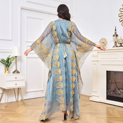 Women's Embroidered Sequin Two-piece Dress
