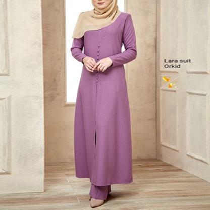Women's Solid Color Trouser Suit Two Piece Sets