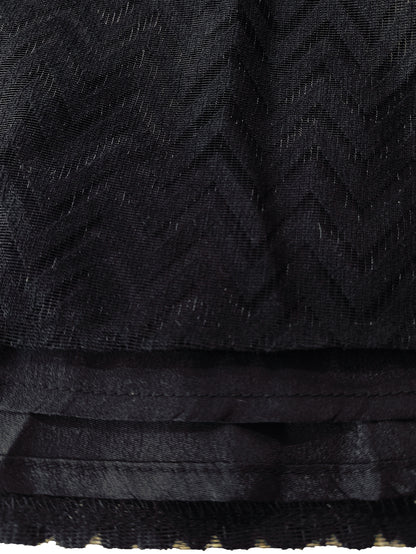 Embroidered Hem Maxi Abaya Dress for Evening