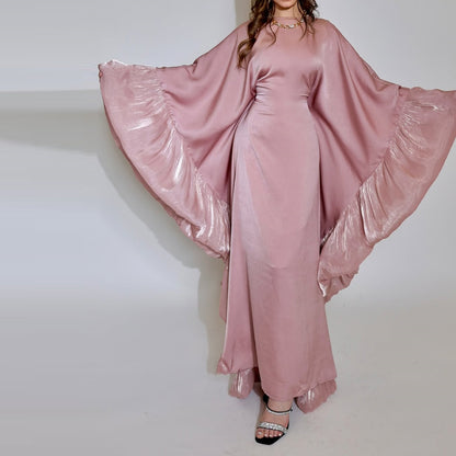 Women's Waist-cinching Satin Dress