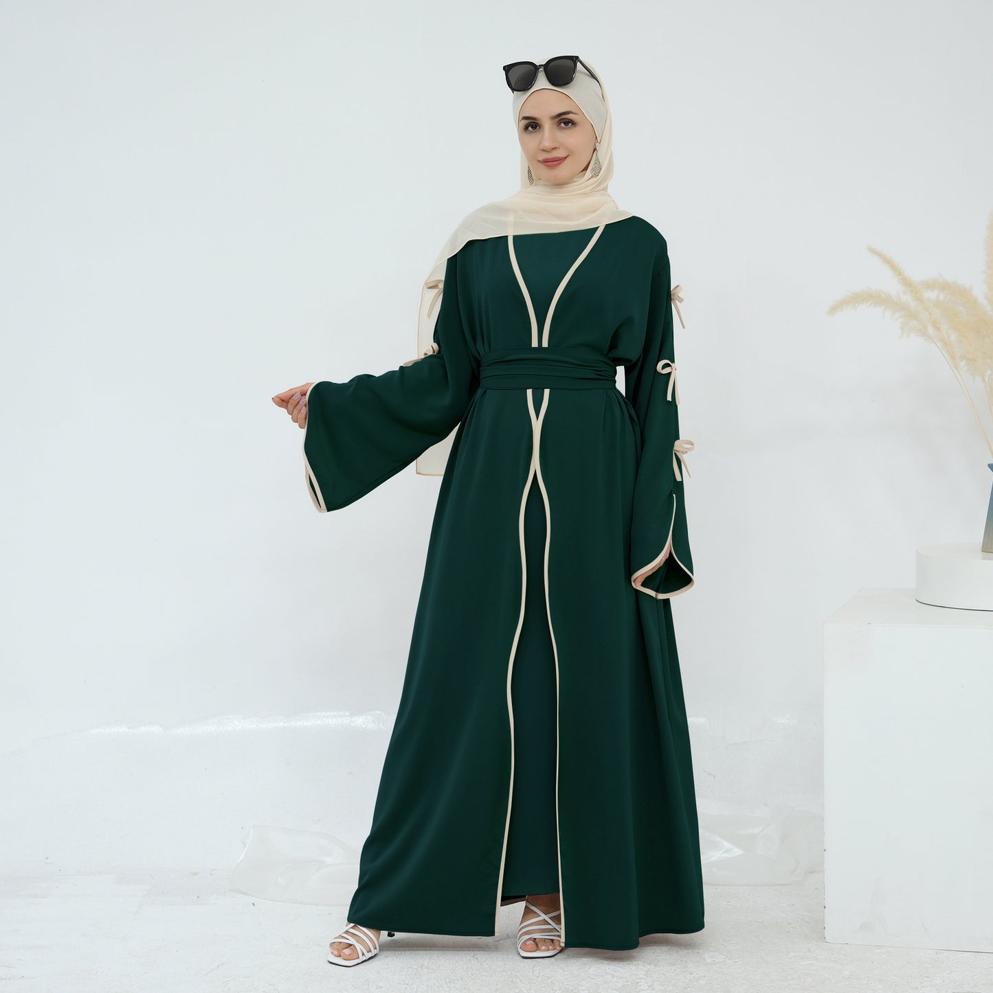 Butterfly Knot Robe with Inner Dress